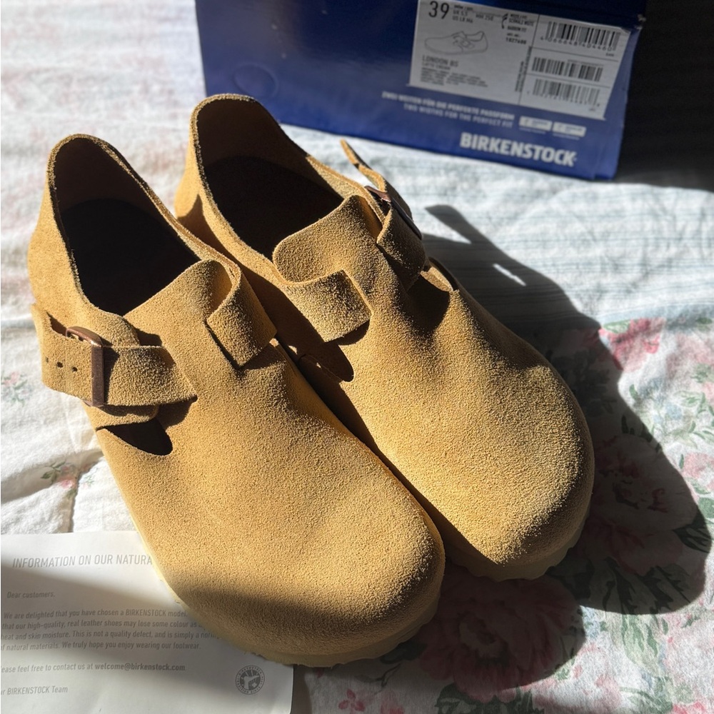 Birkenstock Tan Suede 39